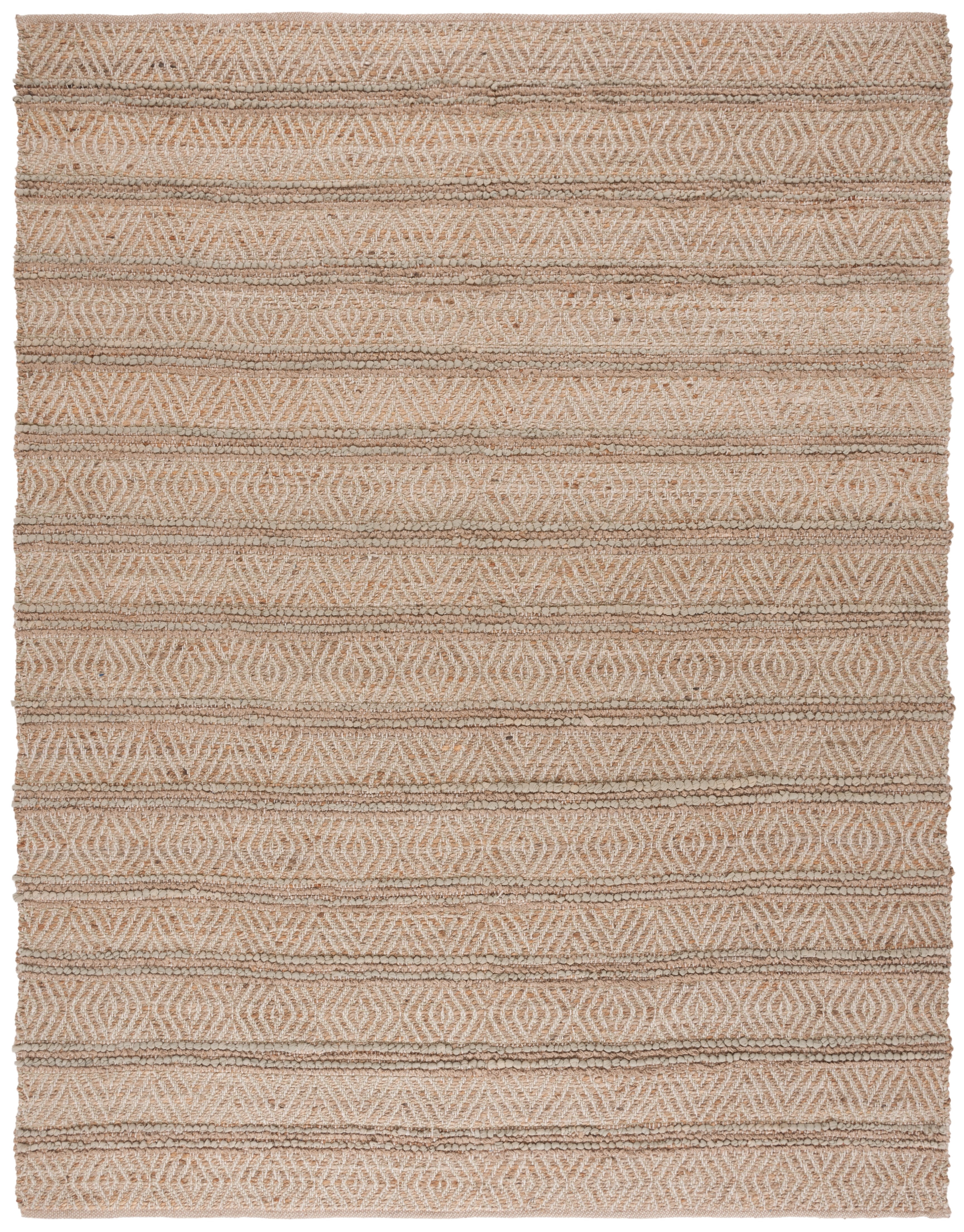 SAFAVIEH Cape Cod Antonio Striped Area Rug, Green/Natural, 8' x 10'