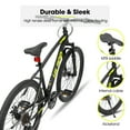 thumbnail image 2 of Hiland 26/27.5 Inch Mountain Bike Shimano 21 Speed MTB Bicycle with Suspension Fork, Dual-Disc Brake, Urban Commuter City Mens Womens Blue Black Orange, 2 of 6