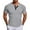 Light Gray, variant on Men's Casual T-Shirts Short Sleeve Button Design Comfortable Wear for Everyday Outdoor Activities