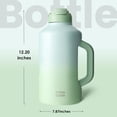 thumbnail image 4 of BOTTLE BOTTLE Insulated Water Bottle 64 oz with Straw and Dual-use Lid Stainless Steel Water Bottle with Handle Insulated Jug for Sports green gradient, 4 of 7