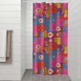 thumbnail image 2 of Pioneer Flower Floral Print Pattern Shower Curtain 36"x72", Bathroom Decorative Shower Curtain Set with 12 Hooks, Waterproof Washable, 2 of 6