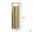 thumbnail image 3 of Waterproof Pill Box Case Holder Container Metal Capsule Tool US Keychain, 3 of 8