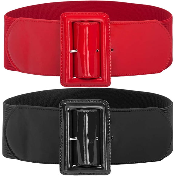 Women's Stretchy Belt 1950s 3 Inch Wide Elastic Belts