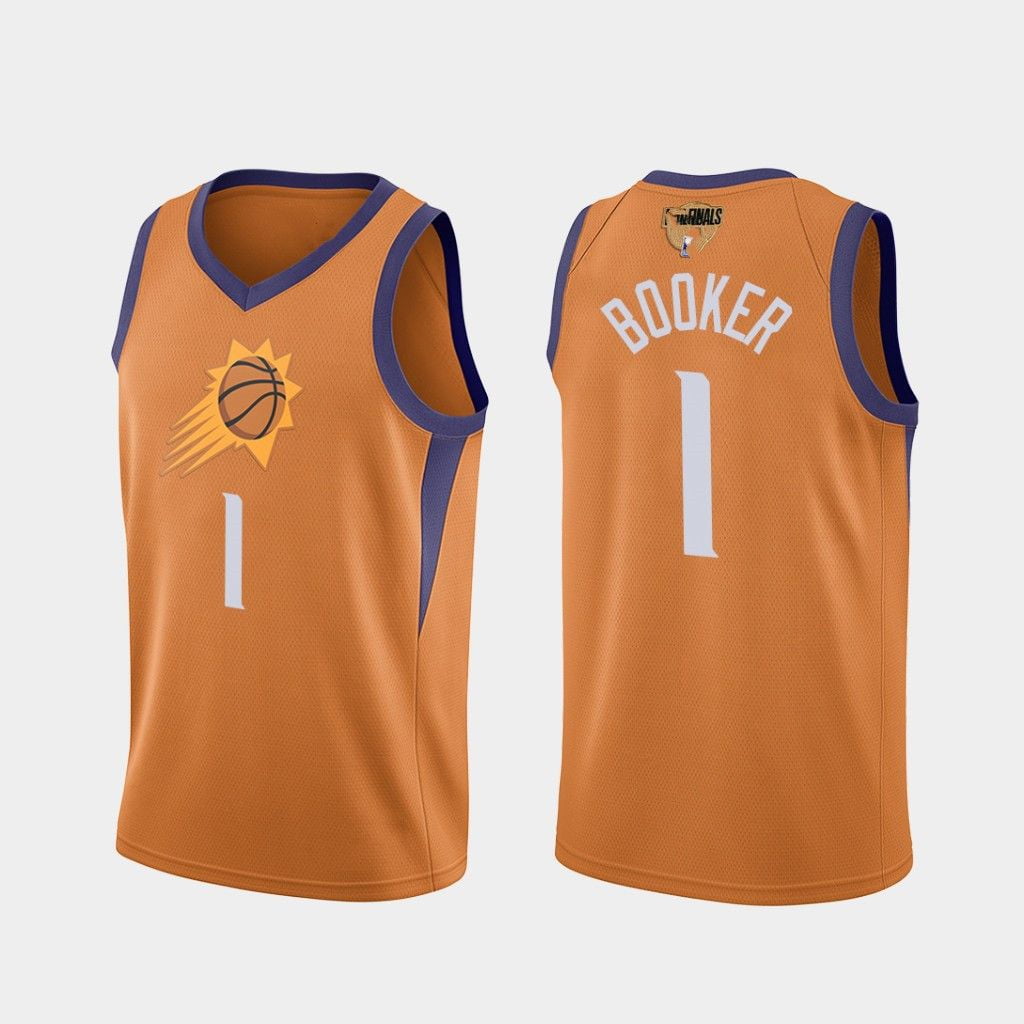 NBA_ Jersey Men Phoenix''Suns''Devin Booker Chris Paul Deandre Ayton Finals  Purple Jersey 