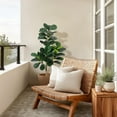 thumbnail image 5 of Ataucjin 4FT Fiddle Leaf Fig Tree Artificial with 48 Leaves,Realistic Faux Ficus Lyrata Trees in 7.8" Planter Pot, Indoor Fake Floor Plants for Home Office Living Room Decor, Housewarming Gift, 5 of 8