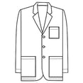 thumbnail image 3 of Panda Uniform mens lab coat and doctor coat | white lab coat mens & doctor coat, lab coat men, 3 of 6