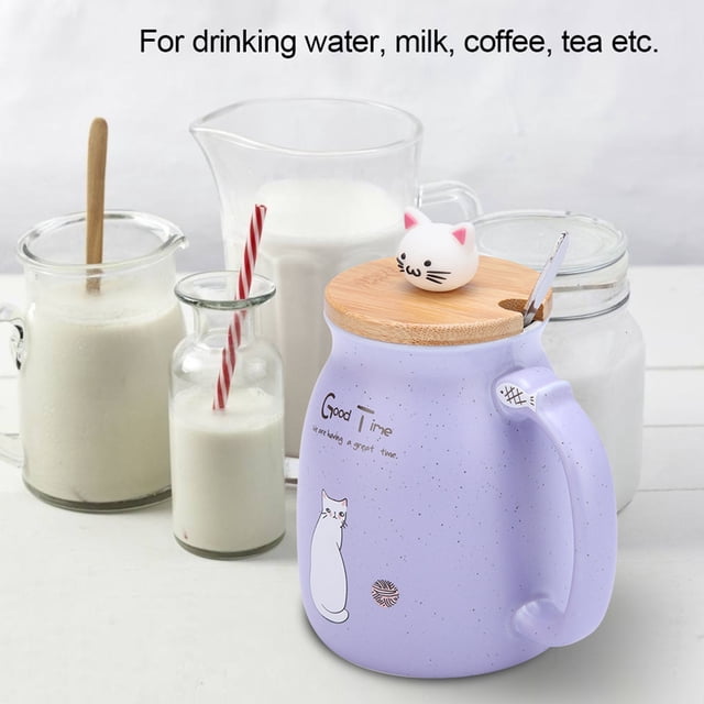 Taza de gato, 1 taza de Taza de leche de cerámica con gato encantador, la mejor de su clase
