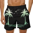 thumbnail image 2 of Mceream Mens Shorts Casual Elastic Waist Drawstring Hawaiian Beach Shorts Quick Dry Swim Trunks with Pocket Summer Sports Running Bathing Suits Multicolor S, 2 of 8