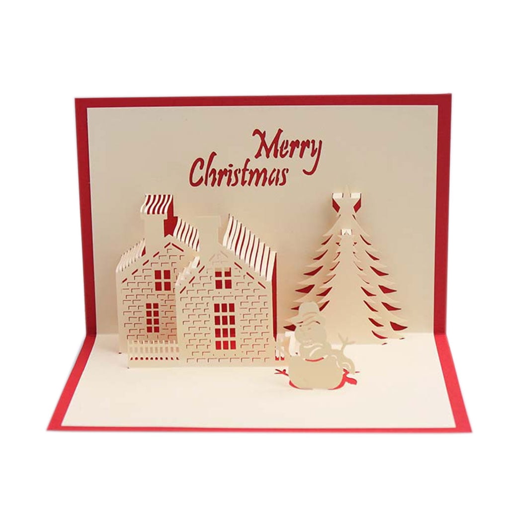 Lasercut Merry Christmas Sister Christmas Card Handmade Papercut Card 