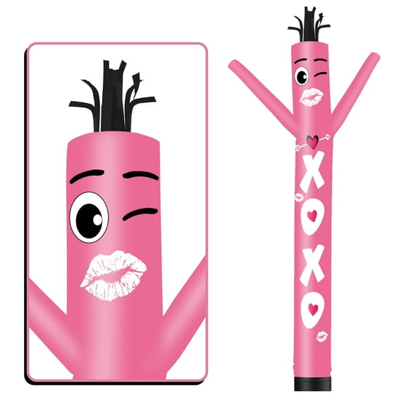 XOXO Inflatable Tube Man Wacky Wavy Dancing Guy for Outdoor Decoration Advertising Business Promotion - Valentine's Day (Blower Not Included)