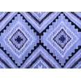 thumbnail image 1 of Ahgly Company Indoor Rectangle Abstract Blue Modern Area Rugs, 2' x 4', 1 of 4