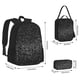thumbnail image 2 of Balery Black And White Dotted Mochila escolar 3 en 1 para niños: mochila resistente con lonchera térmica y estuche para lápices. Mochila escolar para niños y niñas., 2 of 7