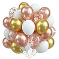 thumbnail image 2 of Dserhfy 60Pcs Party Balloons 12 Inch Metallic Latex Confetti Balloons with Ribbon for Birthday Party Baby Shower Wedding Decoration, 2 of 8