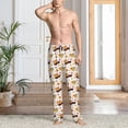 thumbnail image 2 of Sigee Autumn Red Truck print Men's Pajama Pants Lounge Sleep Bottoms with Elastic Waistband and Pockets-XX-Large, 2 of 6