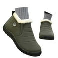 thumbnail image 3 of Xiaoxatg Women's Boots High Top Lined Warm Insulated Comfortable Boots for Cold Weather 10.5 Green, 3 of 6