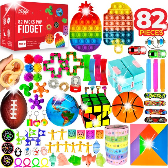 Set Fidget Toys TWCare, paquete de 82 unidades, para aliviar el estrés del autismo sensorial