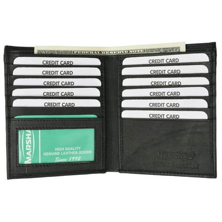 Premium Lambskin Leather Bifold Hipster Credit Card Wallet P 2502 (C)