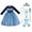 Blue+fagu, variant on KAWELL Elsa Costume, Elsa Dress for Girls Frozen 2 Snowflake Princess Adventure Dress Up Christmas Costumes for Kids