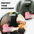 thumbnail image 3 of Goofa Three Horses Oil Painting Pattern Car Back Seat Protector for Kids (2 Pack) ,Anti-kick Storage Mat for Car Seats,Shields from Footprints, 3 of 6