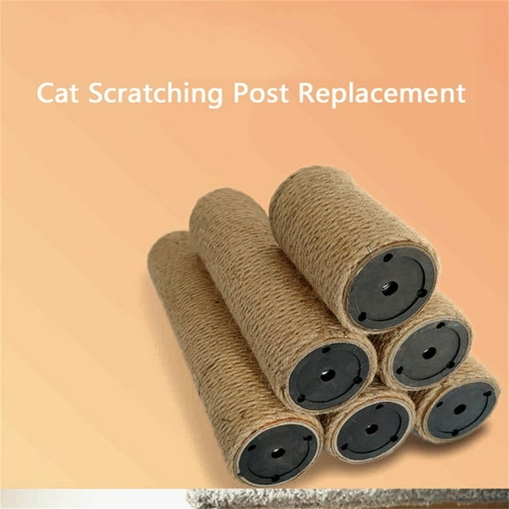 Cat Scratching Post Diy Replacement Post Accessories, Sisal Material For Climbing Frame Pet Furniture, 30Cm Height 7Mm Diameter, Durable Scratching Surface For Cats, Ideal For
