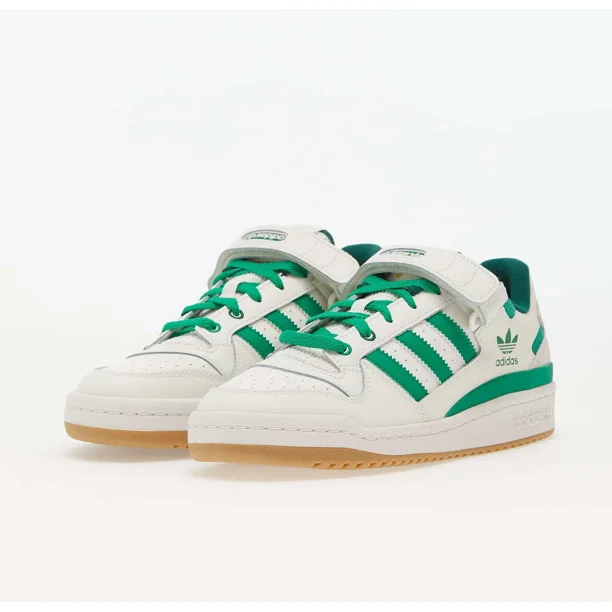 Adidas Originals Forum Low Cloud White Green IE7175 Basketball Shoes Sneakers