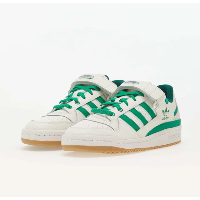 Adidas Originals Forum Low Cloud White Green IE7175 Basketball Shoes Sneakers