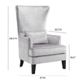 thumbnail image 2 of TOV Furniture Bristol Silver Croc Tall Chair, 2 of 6