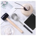 thumbnail image 4 of Suodoka Premium Stainless Steel Coconut Opener Kit – Puncher, Cutter, Rubber Hammer, Straw & Mat for Easy Coconut Water & Meat Extraction, 4 of 7