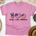 thumbnail image 4 of Patriotic Sunflower T-Shirt with Quote, God Bless America Graphic Tee, Unisex Fit, White, Size 2XL, 4 of 6