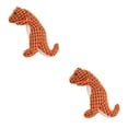 thumbnail image 1 of Juguete Molar Dinosaurio Artificial Reutilizable Methold Hueso Teddy Ejercicio Perro Naranja 2piezas, 1 of 6