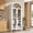 White, variant on Gaderth Arched Kitchen Pantry Cabinet,Tall Arched Cabinet,Modern Storage Cabinet,Farmhouse 5 Tier Wood Bookcase,Versatile Cupboard With Adjustable Shelf And 2 Glass Doors For Dining Living Room