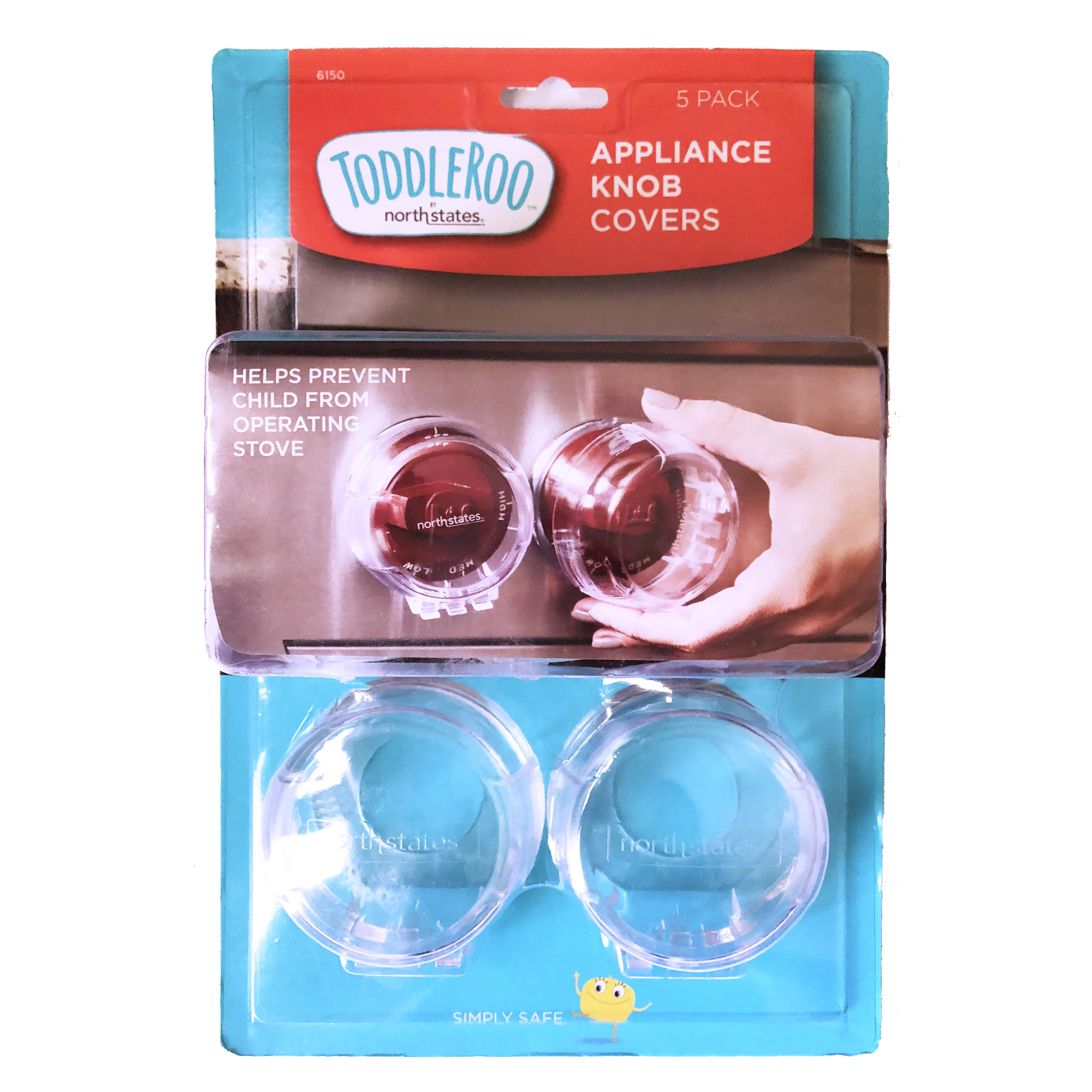 Toddleroo Appliance Knob Covers, 5-Count, Clear photo 5