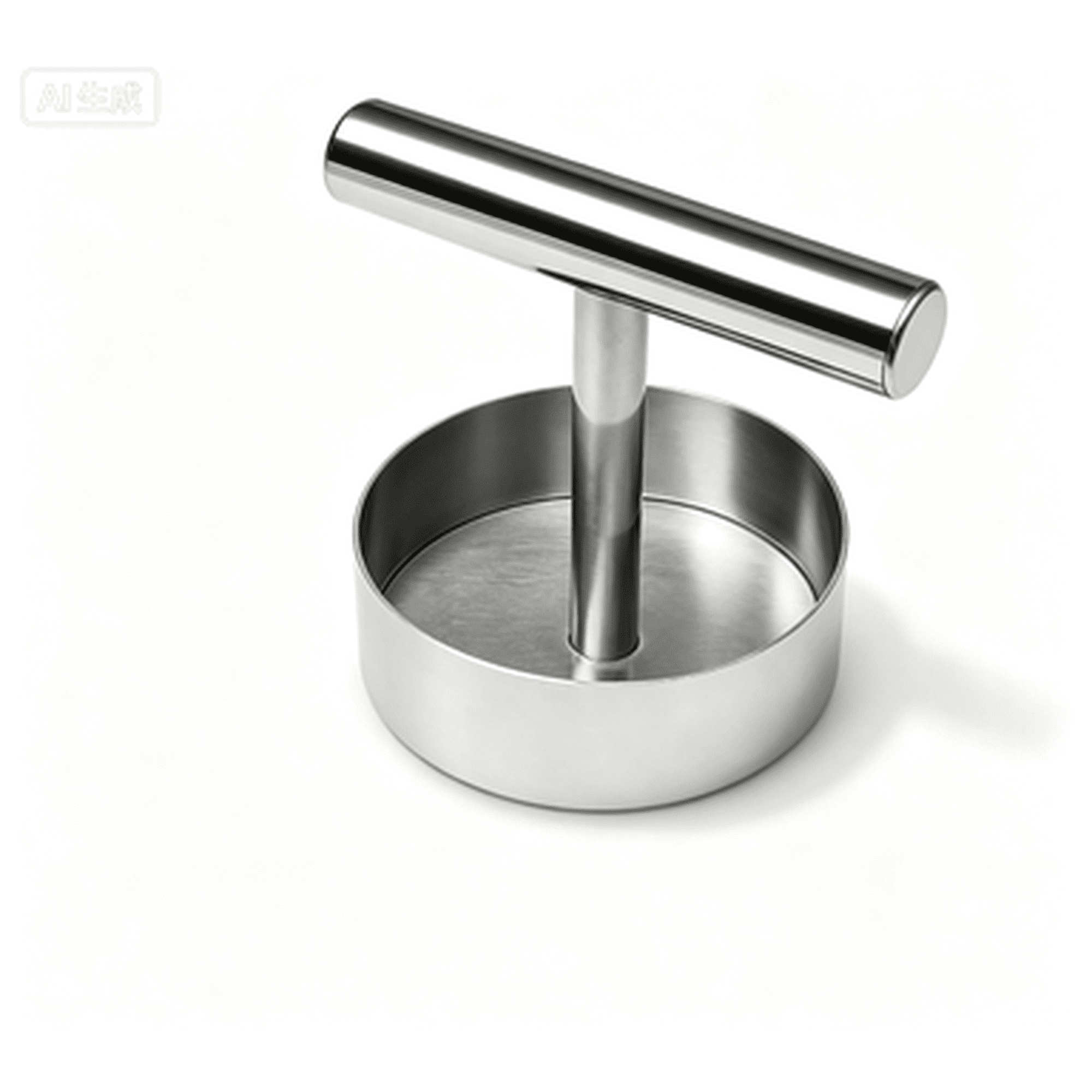 Heavy-Duty Stainless Steel Burger Press – Non-Slip T-Bar Patty Maker for Perfect Round Burgers Every Time(M)