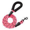 thumbnail image 1 of Dog Leash Heavy Duty Nylon Rope Leash 5Ft 6.5Ft 10Ft Leash with Padded Handle for Small Medium Large Dogs Training Outdoor, 1 of 8