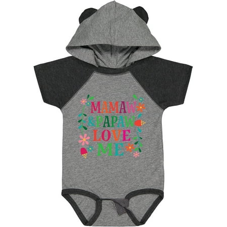 

Inktastic Mamaw and Papaw Love Me Gift Baby Girl Bodysuit