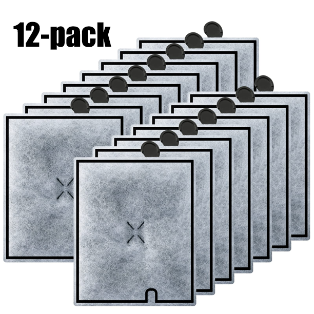 12 Pack Large Filter Cartridges for Aqueon, Fish Tank Filter for Aqueon