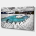 thumbnail image 2 of Frosted Crystal Clear Lake - Large Landscape Canvas Art Print, 2 of 3