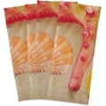 thumbnail image 5 of Beautiful Red Starfish Tea Towels Set of 1 Seashells Sandy Beach Kitchen Dish Cloth with Hanging Loop, 18"x28"Lint-Free Absorbent Towel for Kitchen Drying Wiping and Cleaning, 5 of 6
