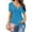 Light Blue, variant on Womens Tops Under $10 Red V-Neck Sexy Solid Flounce Short Sleeve T-Shirts Womens Shirts Plus Size XXL