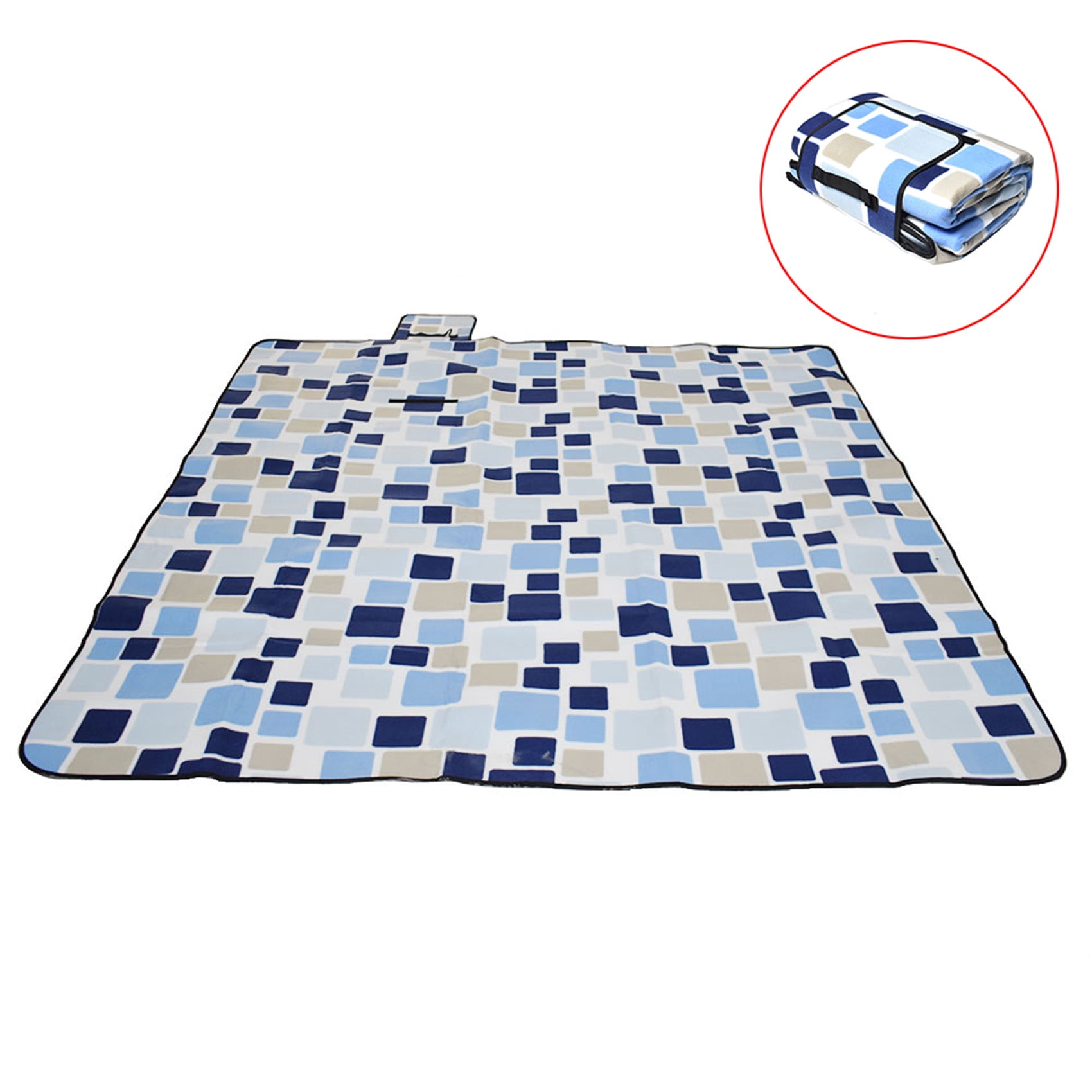 netuera Extra Large 3Layers Soft Picnic Blanket Rug Waterproof Mat Camping Beach78x78in