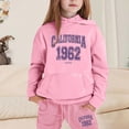 thumbnail image 2 of School Kids Clothes,Toddler Boys Girls Sweatsuit Set Ocean Graphic Hoodie Sweatpants Outfit Two Piece Tracksuit Casual Play Wear,Toddler Clothes,Pink,120, 2 of 4