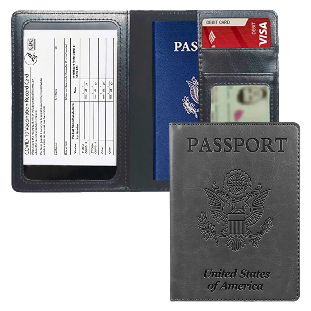 Tickets Case Holder Wallet Passport Soft Leather Travel Document Holder 