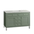 thumbnail image 6 of James Martin Vanities 48" Single Vanity, Smokey Celadon w/ 3 CM Eternal Jasmine Pearl Top, 6 of 7