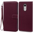 thumbnail image 1 of For Xiaomi Redmi Note 4 Case Note 4X Leather Flip Case For Xiaomi Redmi Note 4 Global Wallet for Xiaomi Redmi Note 4X Phone Case Wine Red -Strap For Redmi Note 4X, 1 of 6