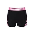 thumbnail image 4 of Haitryli Kids Girls Dance Shorts Metallic Bow Rhinestone Shorts For Gymnastics Ballet Dance Stage Performance Outfits Pink 14, 4 of 5