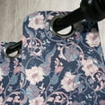 thumbnail image 3 of Ambesonne Victorian Grommet Curtain, Magnolia and Roses, 50" x 72", Dark Blue Pale Pink, 3 of 6