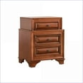 thumbnail image 4 of Charming Oak Nightstand with 3 Drawers & Curved Fronts, 4 of 5