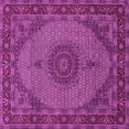 thumbnail image 1 of Ahgly Company Indoor Square Medallion Pink Traditional Area Rugs, 3' Square, 1 of 4