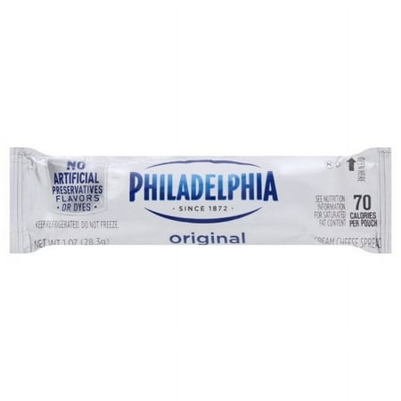 Kraft Philadelphia Original Cream Cheese Spread - Pouch, 1 Ounce -- 100 per case.