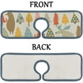 thumbnail image 4 of GZHJMY 4PCS Faucet Absorbent Mat, Cute Forest Trees Animals Washable Sink Splash Guard Drip Catcher, Kitchen Bath Countertop Microfiber Sink Drying Mats for Kitchen, 4 of 7